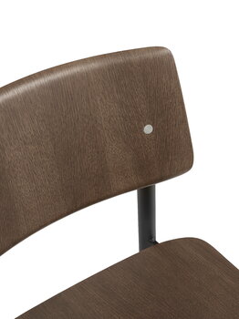 Muuto Loft chair, black - stained dark brown