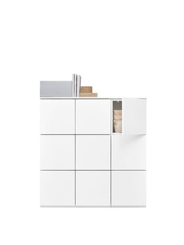 Lundia Fuuga cabinet, 96 cm, 9 doors, white