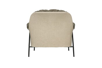 Fogia Lyra Sessel, schwarzer Stahl - Braun Kvadrat Safire 0001