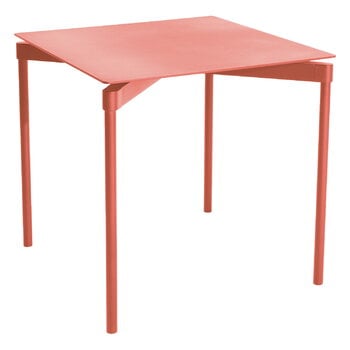 Petite Friture Fromme dining table, 70 x 70 cm, coral