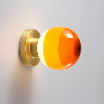 Marset Dipping Light A2-13 wall lamp, amber - brass