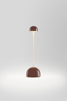 Marset Sips portable table lamp, chocolate - gold, extra image