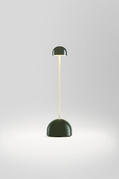 Marset Sips portable table lamp, green - gold, extra image