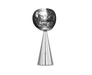 Tom Dixon Melt portable LED table lamp, silver