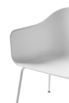 Audo Copenhagen Harbour stol, vit - ljusgrå