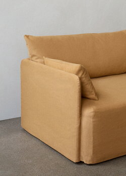 Audo Copenhagen Offset 3-Sitzer Sofa mit losem Bezug, Weizen
