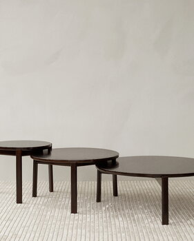 Audo Copenhagen Table lounge Passage, 90 cm, chêne foncé