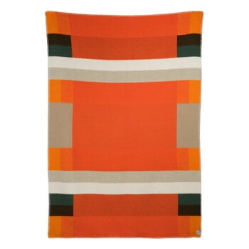 Røros Tweed Mikkel  throw, 135 x 200 cm, orange