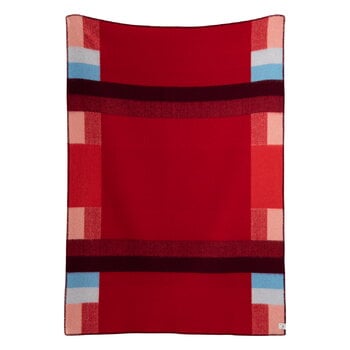 Røros Tweed Mikkel  throw, 135 x 200 cm, red