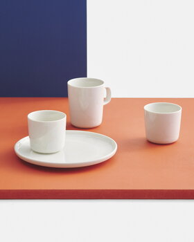 Marimekko Oiva - Unikko coffee cup w/o handle, 2 pcs, off-white - white
