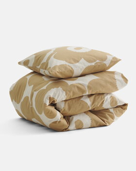 Marimekko Unikko pillowcase 50 x 60 cm, cotton - beige