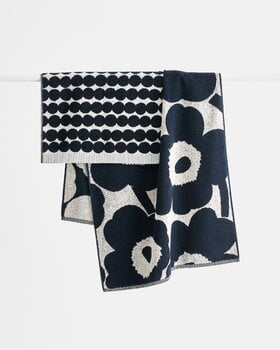 Marimekko Asciugamano da bagno Unikko, cotone - blu scuro, immagine extra