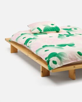 Marimekko Unikko Häivähdys duvet cover, 220 x 240 cm, off-white - pink - green, extra image