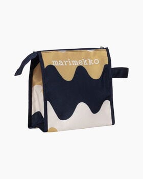 Marimekko Nuuka Pikku Lokki cosmetic bag, dark blue - beige