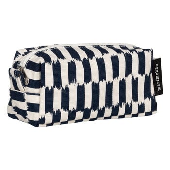 Marimekko Tiise Piekana cosmetic bag, cotton - dark blue
