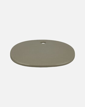 Marimekko Oiva - Siirtolapuutarha serving platter, 25 cm, terra - white