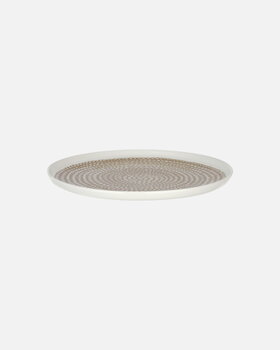 Marimekko Oiva - Siirtolapuutarha plate, 20 cm, white - clay