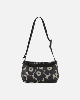 Marimekko Neat Crossbody Unikko Small axelremsväska, svart - khaki