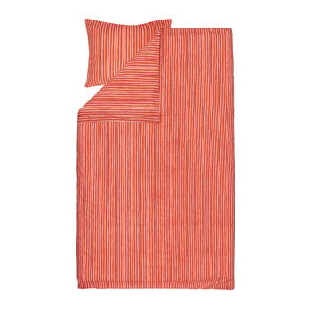 Marimekko Taie d’oreiller Piccolo, 50 x 60 cm, orange chaud - rose clair
