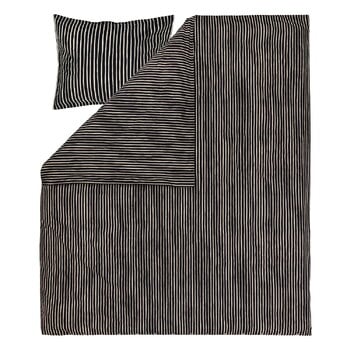 Marimekko Piccolo Bettbezug, 240 x 220 cm, schwarz - naturweiß