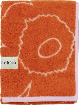 Marimekko Serviette à main Piirto Unikko, 50x100cm orange brûlé-rose clair