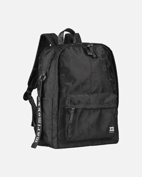 Marimekko Zip Top Backpack Unikko, black