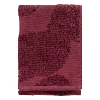 Marimekko Unikko Solid guest towel, 32 x 50 cm, burgundy, extra image