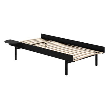 Moebe Bed, high, 90-180 cm, black, extra image