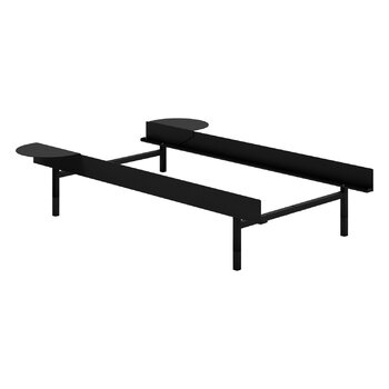 Moebe Bed, high, 90-180 cm, black, extra image