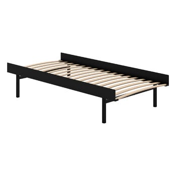 Moebe Bed, high, 90-180 cm, black, extra image