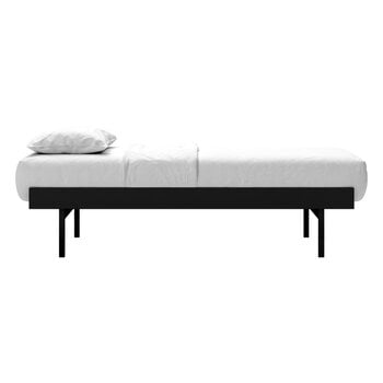 Moebe Bed, high, 90-180 cm, black, extra image