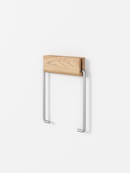 Moebe Toilet roll holder, oak - steel, extra image