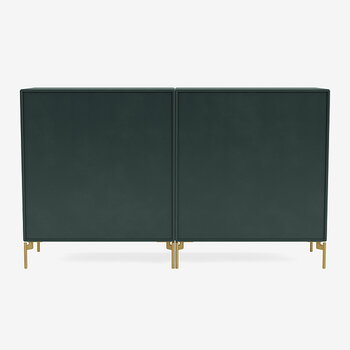 Montana Furniture Credenza Pair, gambe ottone - 163 Black jade