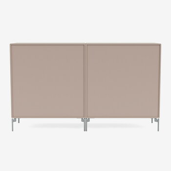 Montana Furniture Pair sideboard, matt chrome legs - 137 Mushroom, extra image