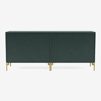 Montana Furniture Save low sideboard, brass legs - 163 Black jade