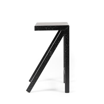 Magis Sgabello da bar Bureaurama, 74 cm, nero - schizzi bianchi