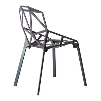 Magis Chair_One, grey/green painted aluminium