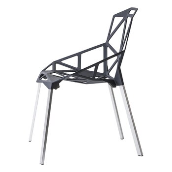 Magis Sedia Chair_One, antracite - gambe in alluminio lucidato