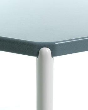 Magis Tambour Tisch, niedrig, 73 cm, Weiß - Hellblau