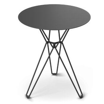 Massproductions Table Tio, 60 cm, modèle haut, noir