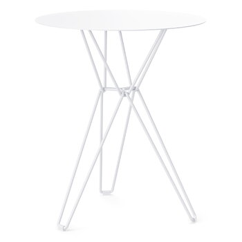 Massproductions Tio pöytä, 60 cm, korkea, valkoinen