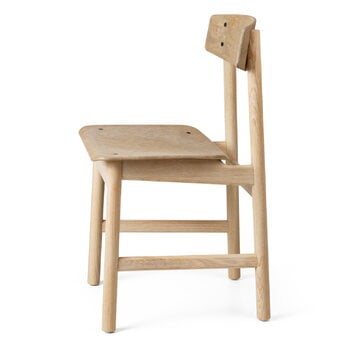 Mater Conscious 3162 chair, soaped oak - coffee waste light