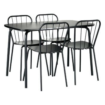 Maze Table Same, 70 x 115 cm, noir