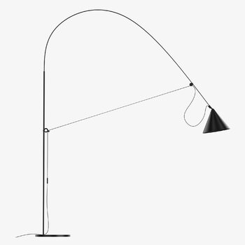 Midgard AYNO L golvlampa, 2700 K, svart