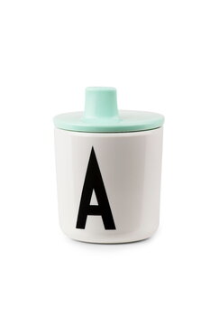Design Letters Drink lid for kids cup, green