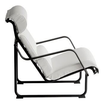 Yrjö Kukkapuro Remmi lounge chair, black - white leather