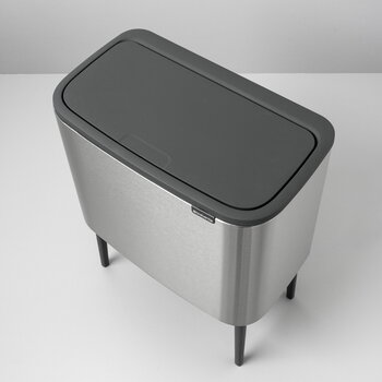 Brabantia Bo Touch Bin 11 + 23 L, acier mat