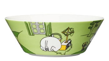 Arabia Moomin bowl, Moomintroll, grass green