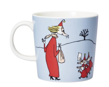 Arabia Moomin mug, Fillyjonk, grey