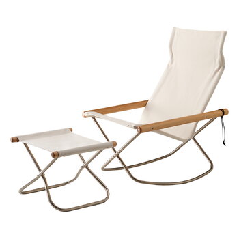 Nychair X rocking chair, beech - white | Finnish Design Shop